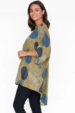 Cotton Tops<Cotton Village Abra Blue Spot Oversized Top