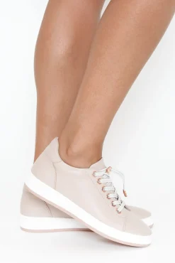 Leather Sneakers<Alfie and Evie Aero Blush Leather Sneaker