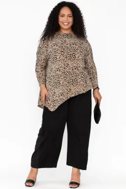 Pants<Tirelli Aimee Black Side Panel Palazzo Pant