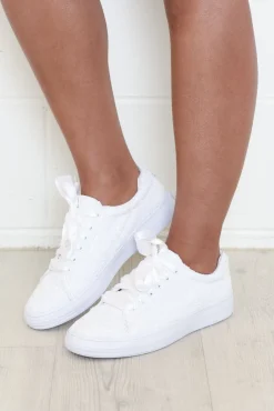 White Sneakers<Keds Alley White Sequin Sneaker