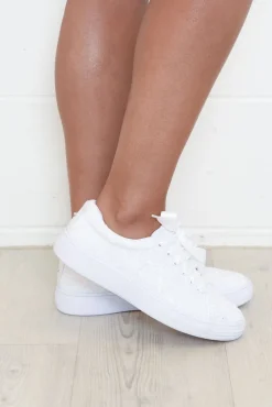 White Sneakers<Keds Alley White Sequin Sneaker