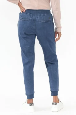 Pants<Elm Alli Blue Denim Jogger Pant