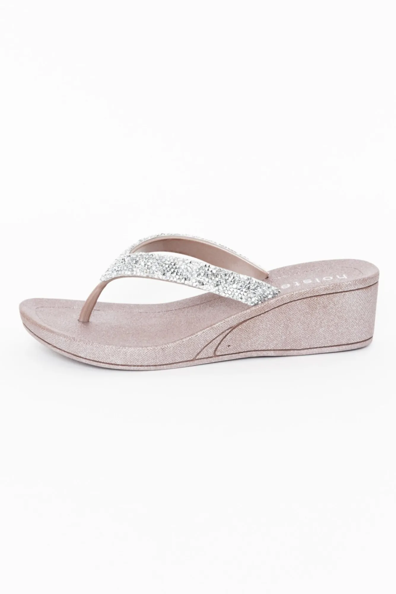 Heeled Sandals<Holster Alora Champagne Diamante Wedge