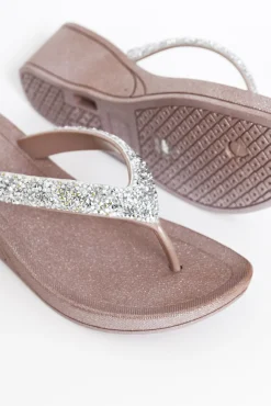 Heeled Sandals<Holster Alora Champagne Diamante Wedge