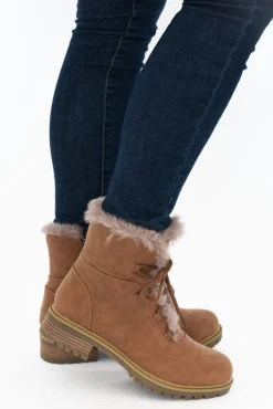 Boots<Bay Lane Alpine Tan Faux Fur Boot