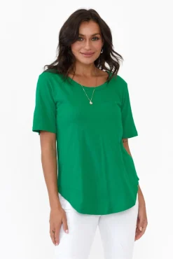 Sleeved Tops<Betty Basics Ariana Jade Cotton Tee