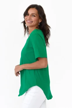 Sleeved Tops<Betty Basics Ariana Jade Cotton Tee