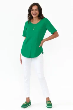 Sleeved Tops<Betty Basics Ariana Jade Cotton Tee