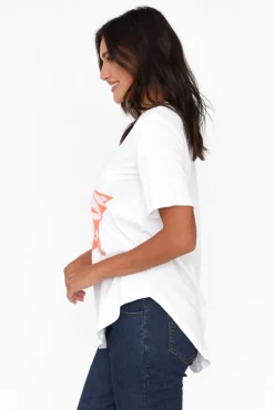 Cotton Tops<Betty Basics Ariana Pink Zebra Star Cotton Tee