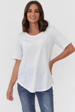 Cotton Tops<Betty Basics Ariana White Cotton Tee