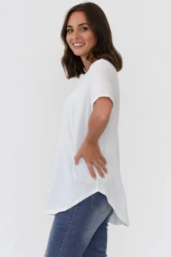 Cotton Tops<Betty Basics Ariana White Cotton Tee