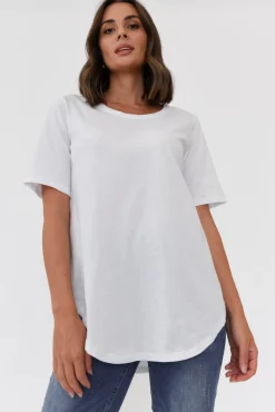 Cotton Tops<Betty Basics Ariana White Cotton Tee