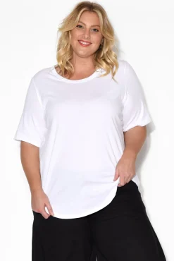 Cotton Tops<Betty Basics Ariana White Cotton Tee