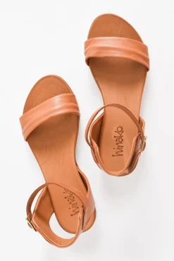 Flat Sandals<Hinako Aspen Tan Leather Sandal