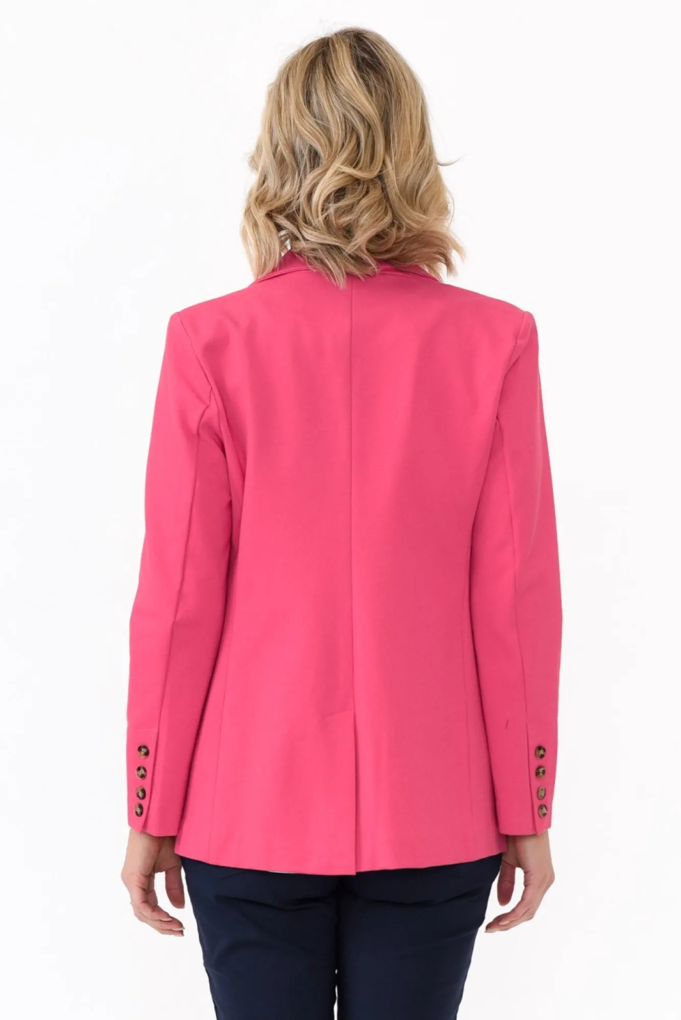 Jackets<365 Days Audra Pink Fitted Stretch Blazer