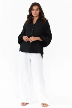 Pants<Eadie Lifestyle Barton White Linen Pant