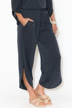 Pants<Xhayl Belu Navy Modal Cropped Pant