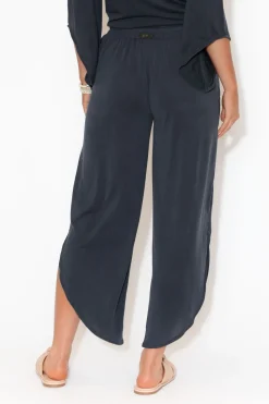 Pants<Xhayl Belu Navy Modal Cropped Pant