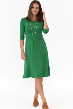 Bamboo Dresses<Bamboo Body Bethany Green Bamboo Pocket Dress