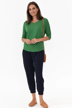 Sleeved Tops<Bamboo Body Betsy Green Bamboo Top