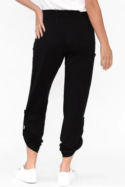 Pants<Bamboo Body Black Bamboo Pocket Pant