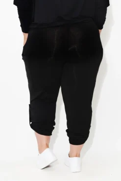 Pants<Bamboo Body Black Bamboo Pocket Pant