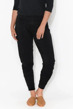 Pants<Bamboo Body Black Bamboo Soft Slouch Pant