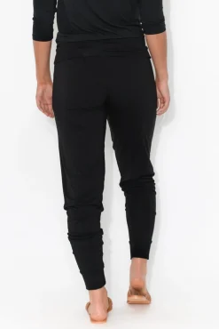 Pants<Bamboo Body Black Bamboo Soft Slouch Pant