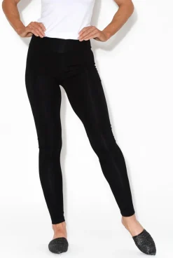 Leggings<Lou Lou Black Bamboo Stretch Leggings