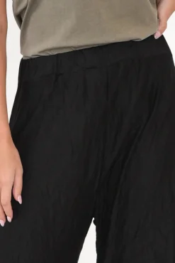 Pants<Cotton Village Black Crinkle Cotton Cloud Pant