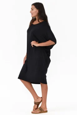 Batwing Dresses<Betty Basics Black Maui Dress