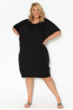 Batwing Dresses<Betty Basics Black Maui Dress