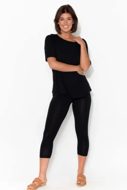 Leggings<Tani Black Micro Modal 3/4 Legging