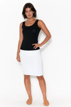 Sleeveless Tops<Tani Black Micro Modal Scoop Singlet