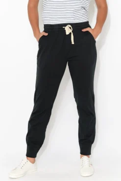 Pants<Elm Black Wash Out Lounge Pant
