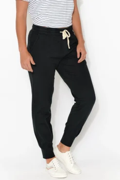 Pants<Elm Black Wash Out Lounge Pant