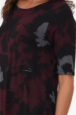 Midi Dresses<Tani Bloom Micro Modal Tri Drape Dress