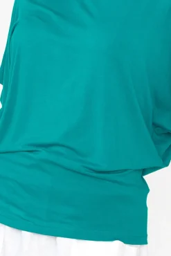 Sleeved Tops<Betty Basics Blue Lagoon Maui Tee