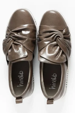 Leather Sneakers<Hinako Bowie Taupe Slip On Loafer