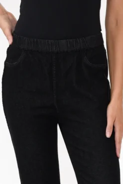 Pants<Threadz Brody Black Leopard Reversible Stretch Pant