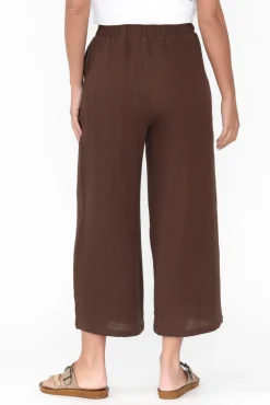 Pants<Threadz Byron Chocolate Cotton Pocket Pant
