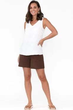 Shorts<Threadz Byron Chocolate Cotton Shorts