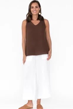 Cotton Tops<Threadz Byron Chocolate Cotton Tank