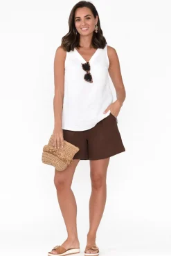 Cotton Tops<Threadz Byron White Cotton Tank