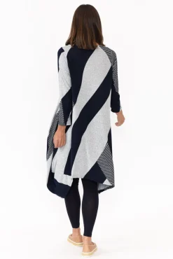 Cotton Dresses<Peony Canis Navy Stripe Knit Dress