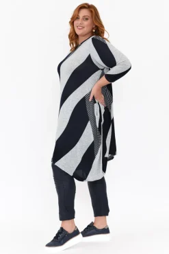 Cotton Dresses<Peony Canis Navy Stripe Knit Dress