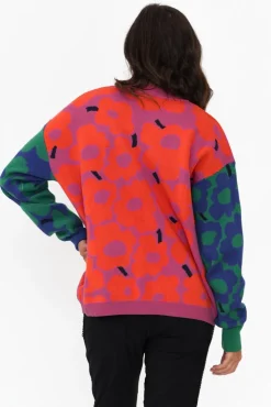 Knitwear<Clarity Carina Multi Flower Knit Jumper
