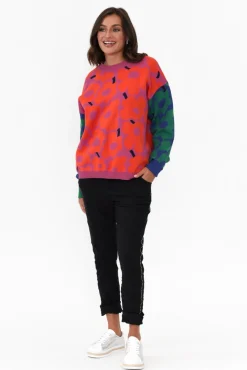 Knitwear<Clarity Carina Multi Flower Knit Jumper