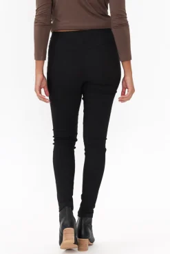 Pants<Willow Tree Carlos Black Fleece Stretch Pant