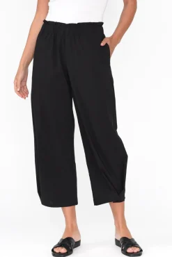 Pants<Clarity Carlton Black Convertible Cropped Pant